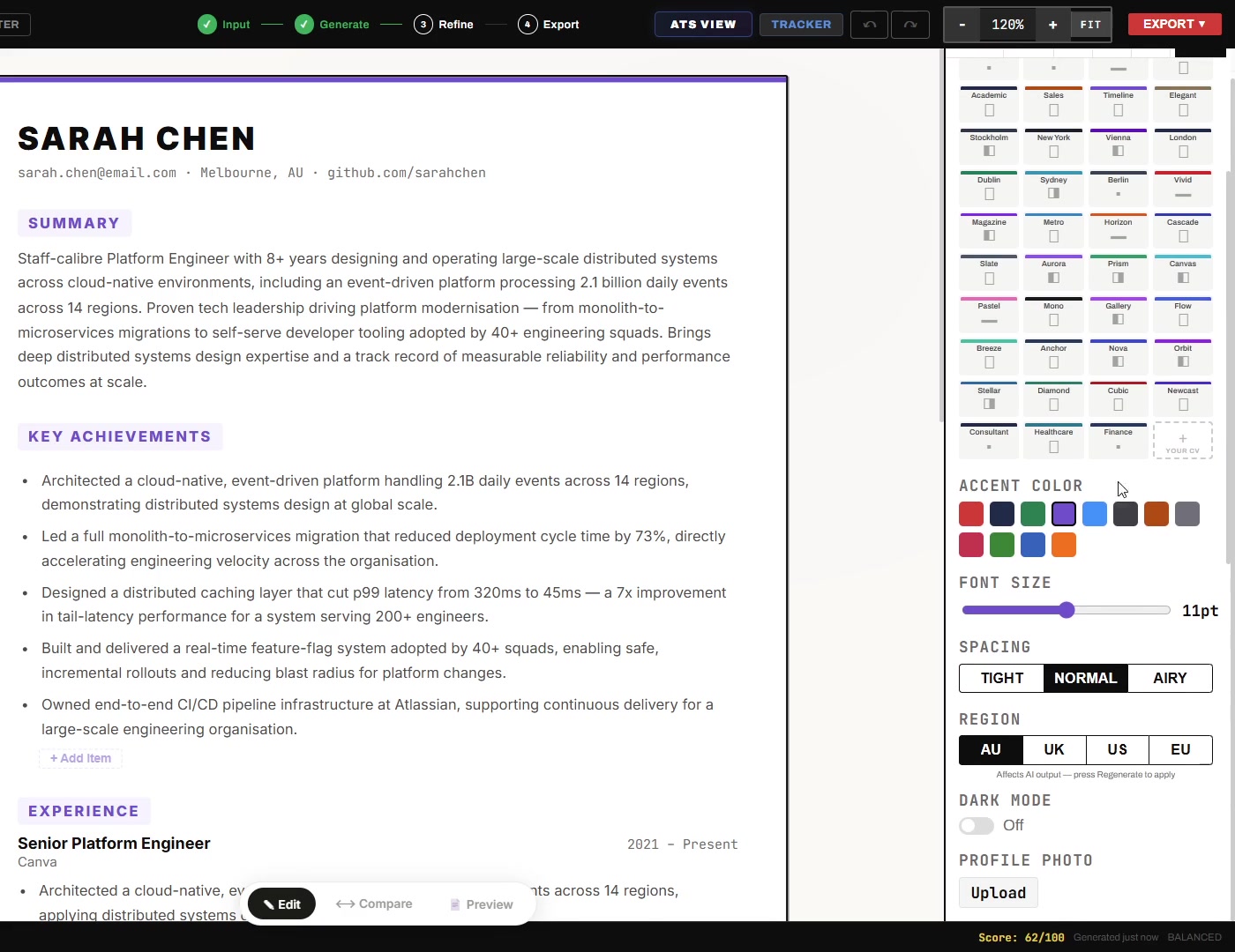 50+ ATS-tested templates